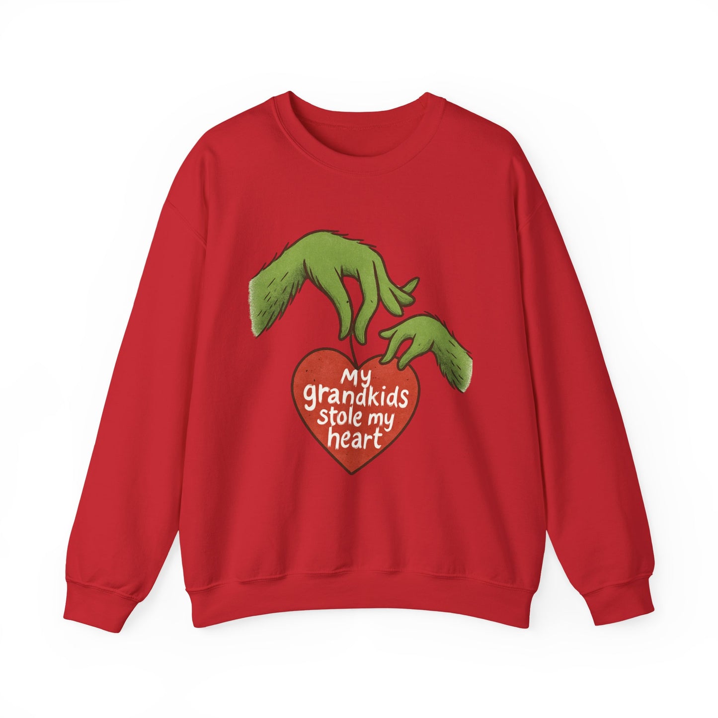Grinch Hands "My Grandkids Stole My Heart" Sweatshirt