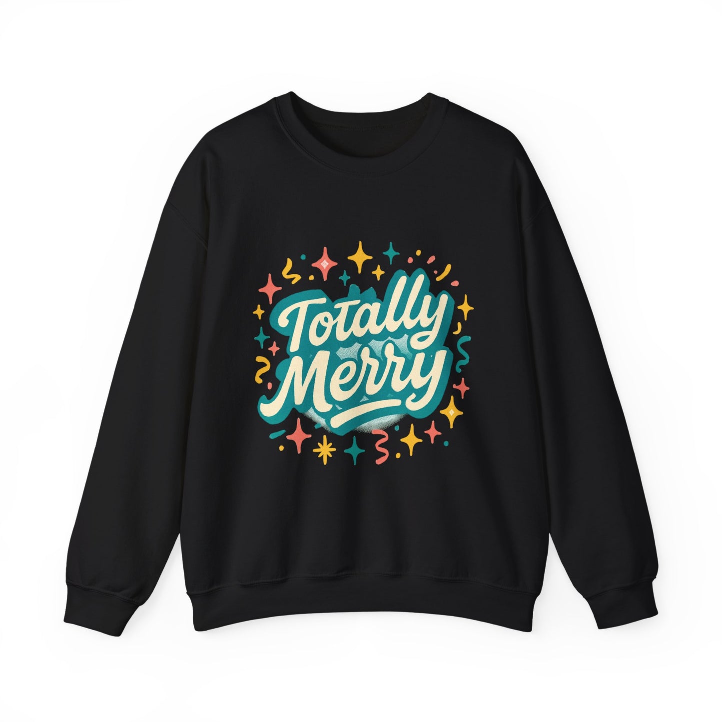 Totally Merry Sweatshirt — Retro Holiday Crewneck for Christmas & Winter Celebrations
