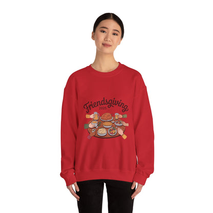Friendsgiving Sweatshirt, Cozy Crewneck for Thanksgiving Celebration, Gift for Friends, Fall Apparel, Autumn Fashion