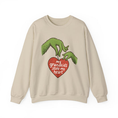 Grinch Hands "My Grandkids Stole My Heart" Sweatshirt