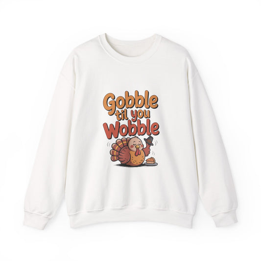 Thanksgiving Humor Crewneck Sweatshirt | Fall Style, Turkey Design, Cozy Gift for Friends & Family, Comfortable Layering