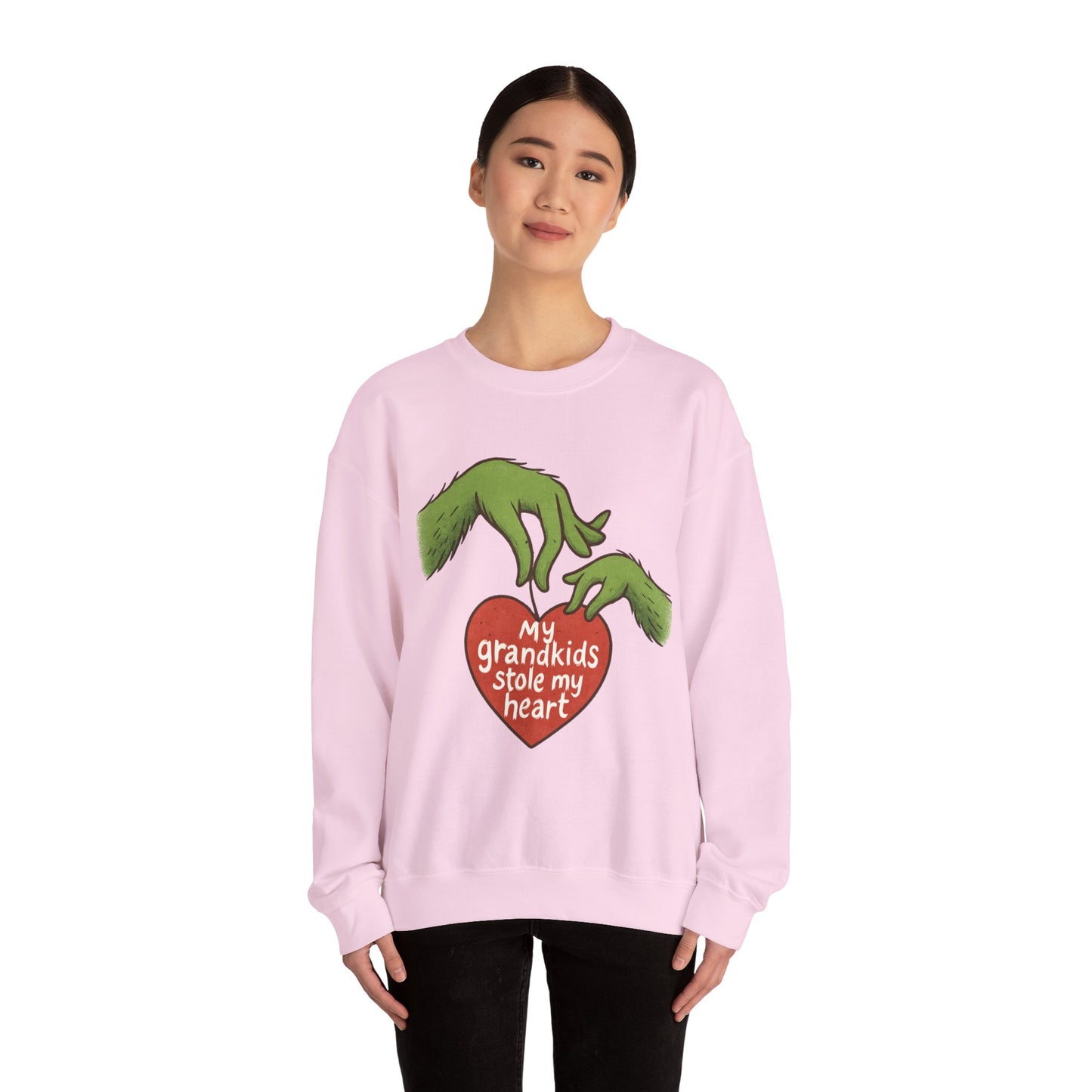 Grinch Hands "My Grandkids Stole My Heart" Sweatshirt