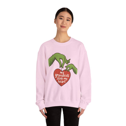 Grinch Hands "My Grandkids Stole My Heart" Sweatshirt