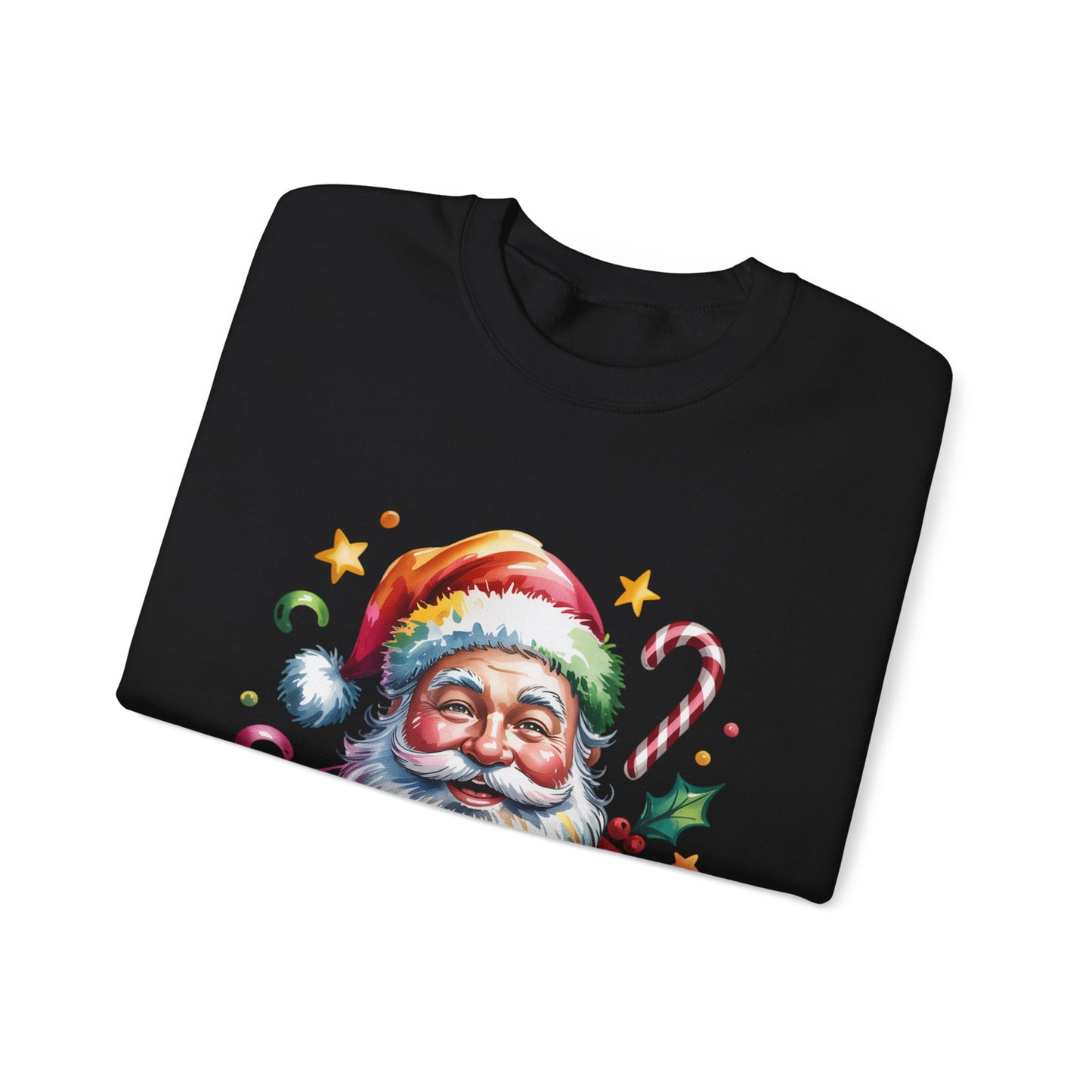 Festive Santa Crewneck Sweatshirt for Holiday Cheer