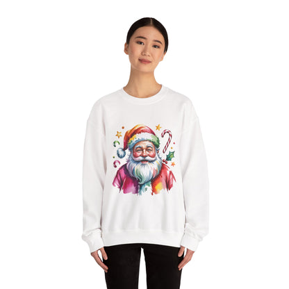 Festive Santa Crewneck Sweatshirt for Holiday Cheer