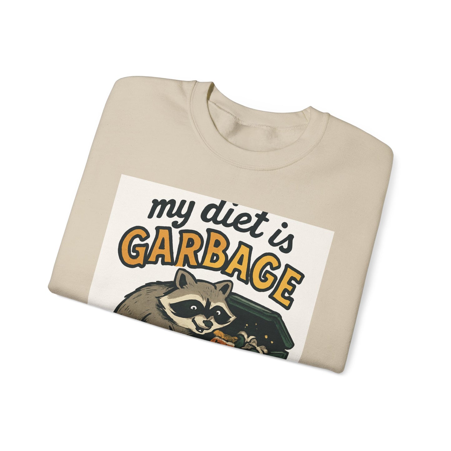 Playful Raccoon Sweatshirt - Unisex Heavy Blend™ Crewneck, Funny Sweatshirt, Gift for Animal Lovers, Casual Wear, Humor Apparel