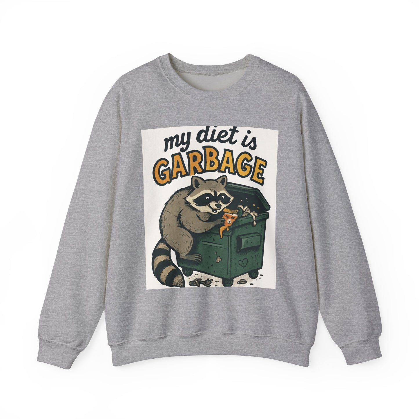 Playful Raccoon Sweatshirt - Unisex Heavy Blend™ Crewneck, Funny Sweatshirt, Gift for Animal Lovers, Casual Wear, Humor Apparel