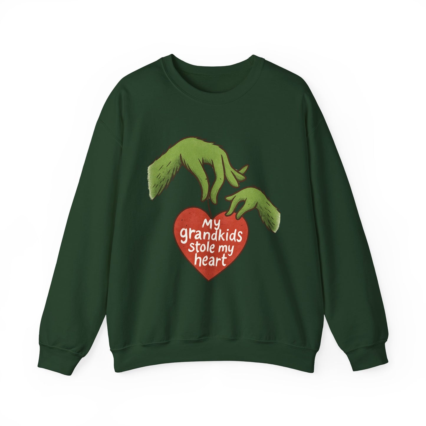 Grinch Hands "My Grandkids Stole My Heart" Sweatshirt