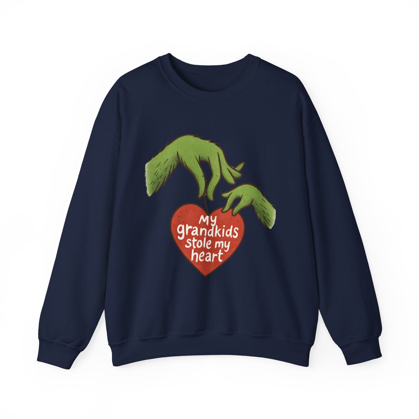 Grinch Hands "My Grandkids Stole My Heart" Sweatshirt