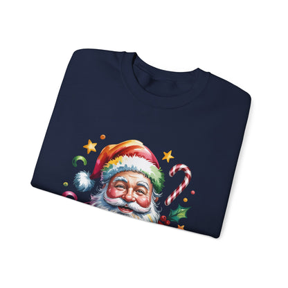 Festive Santa Crewneck Sweatshirt for Holiday Cheer