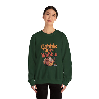 Thanksgiving Humor Crewneck Sweatshirt | Fall Style, Turkey Design, Cozy Gift for Friends & Family, Comfortable Layering