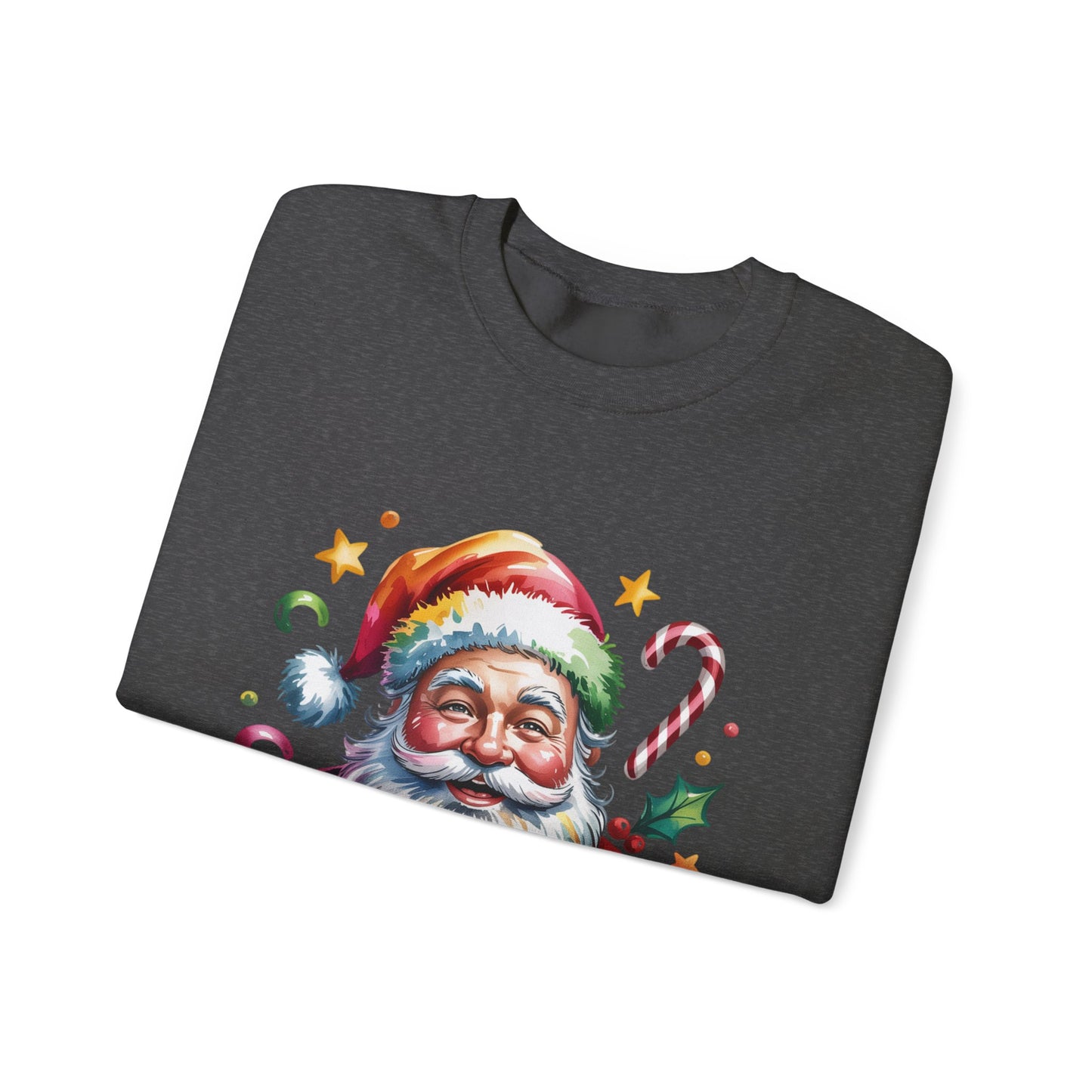 Festive Santa Crewneck Sweatshirt for Holiday Cheer