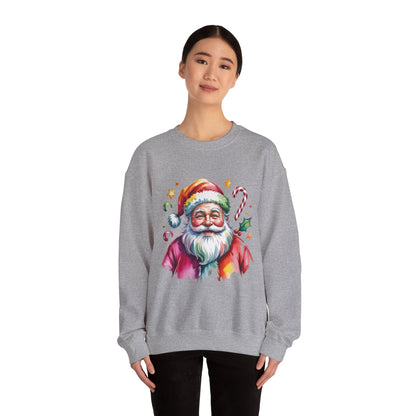 Festive Santa Crewneck Sweatshirt for Holiday Cheer
