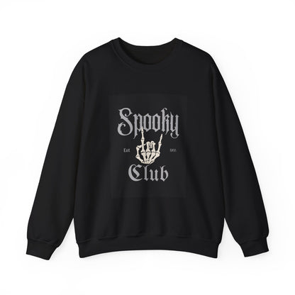 Spooky Club 1988 Personalized Sweatshirt, Halloween Crewneck Jumper, Vintage Year Customizable Pullover, Retro Horror Sweater, Unisex Ghost