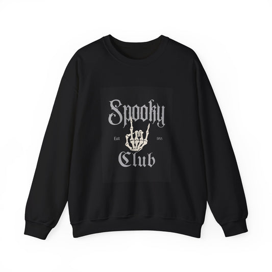 Spooky Club 1988 Personalized Sweatshirt, Halloween Crewneck Jumper, Vintage Year Customizable Pullover, Retro Horror Sweater, Unisex Ghost