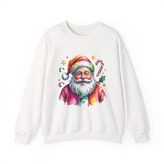 Festive Santa Crewneck Sweatshirt for Holiday Cheer