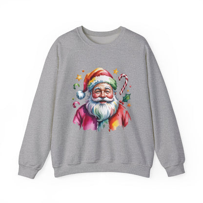 Festive Santa Crewneck Sweatshirt for Holiday Cheer