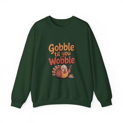 Thanksgiving Humor Crewneck Sweatshirt | Fall Style, Turkey Design, Cozy Gift for Friends & Family, Comfortable Layering