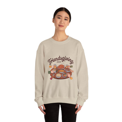 Friendsgiving Sweatshirt, Cozy Crewneck for Thanksgiving Celebration, Gift for Friends, Fall Apparel, Autumn Fashion