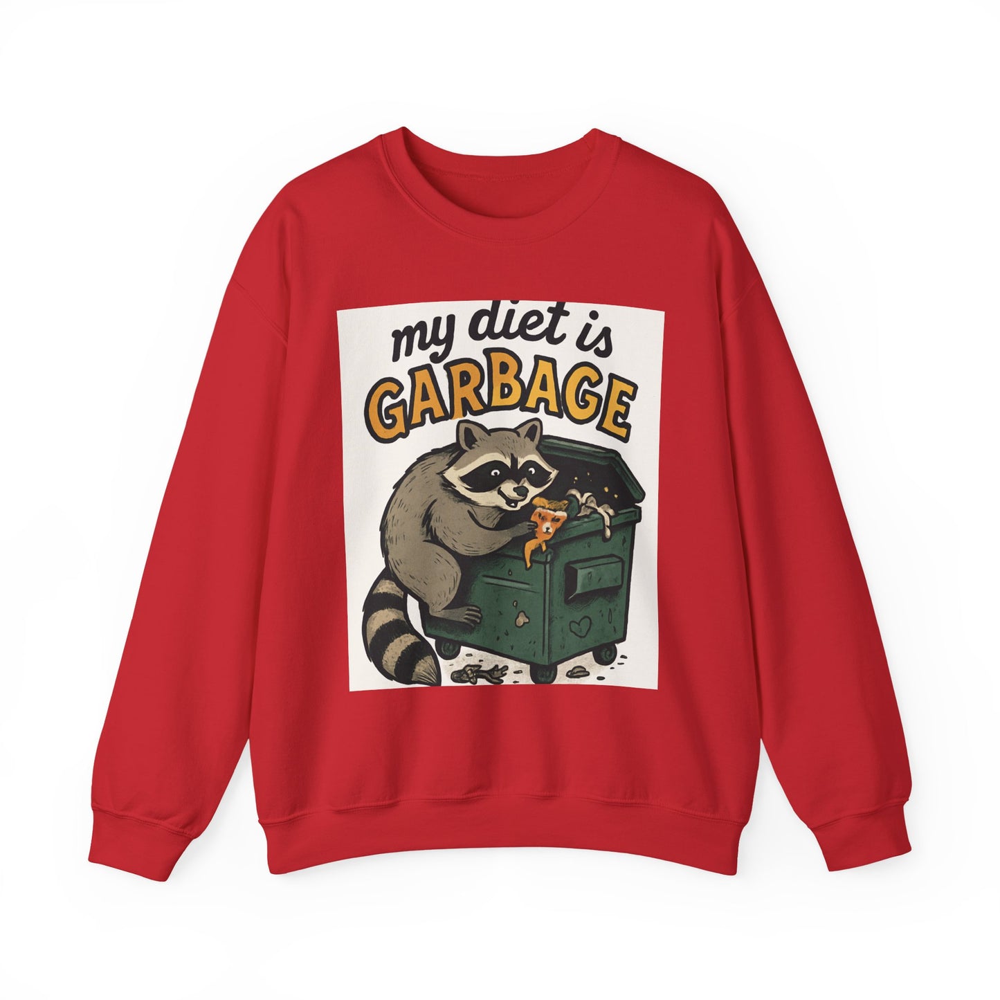 Playful Raccoon Sweatshirt - Unisex Heavy Blend™ Crewneck, Funny Sweatshirt, Gift for Animal Lovers, Casual Wear, Humor Apparel