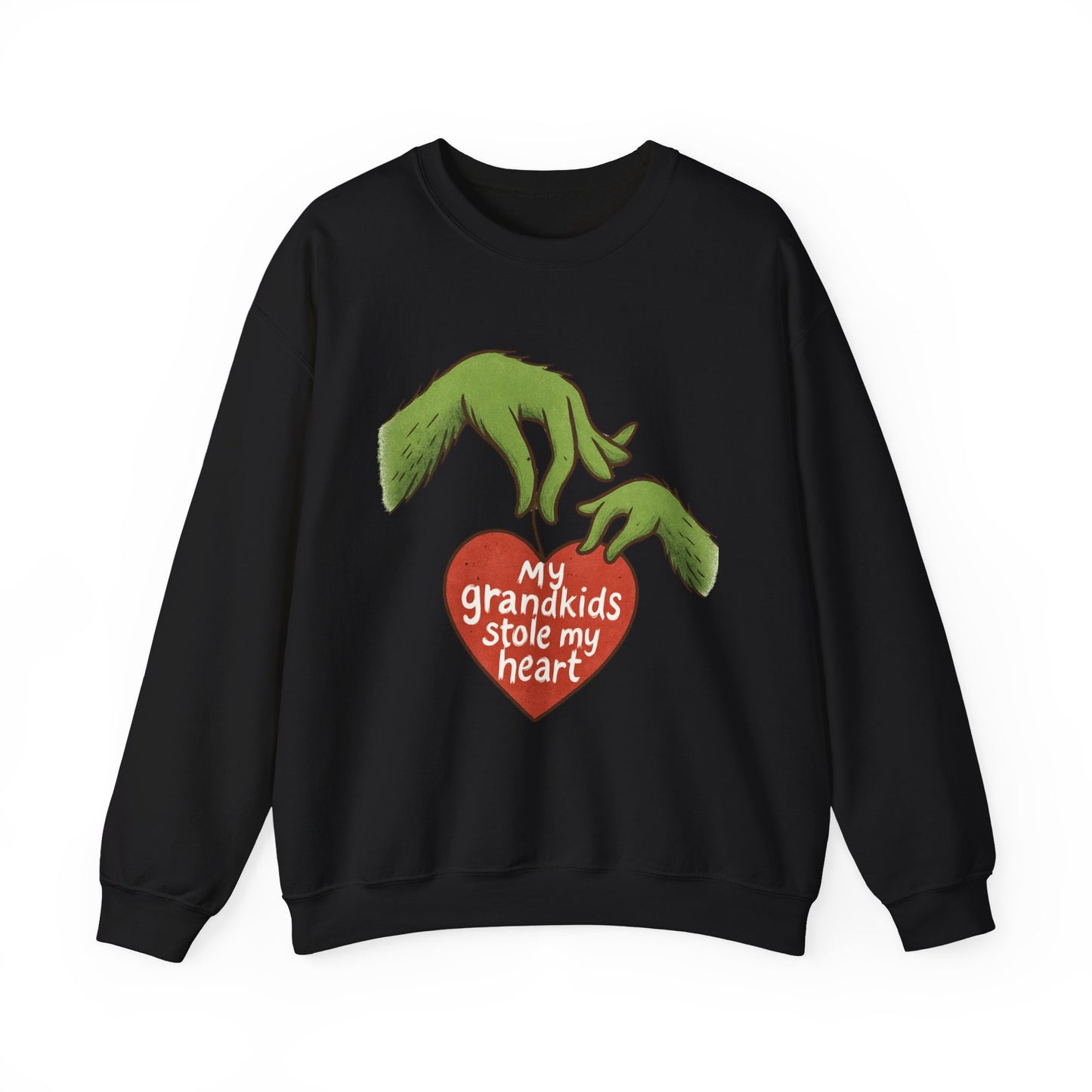 Grinch Hands "My Grandkids Stole My Heart" Sweatshirt