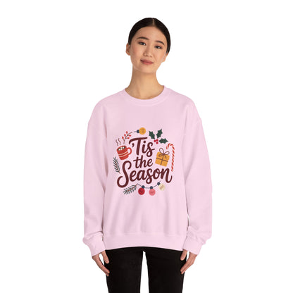 Tis the Season Crewneck Sweatshirt | Unisex Heavy Blend, Cozy Holiday Wear, Perfect Gift for Christmas, Festive Sweatshirt, Winter Style