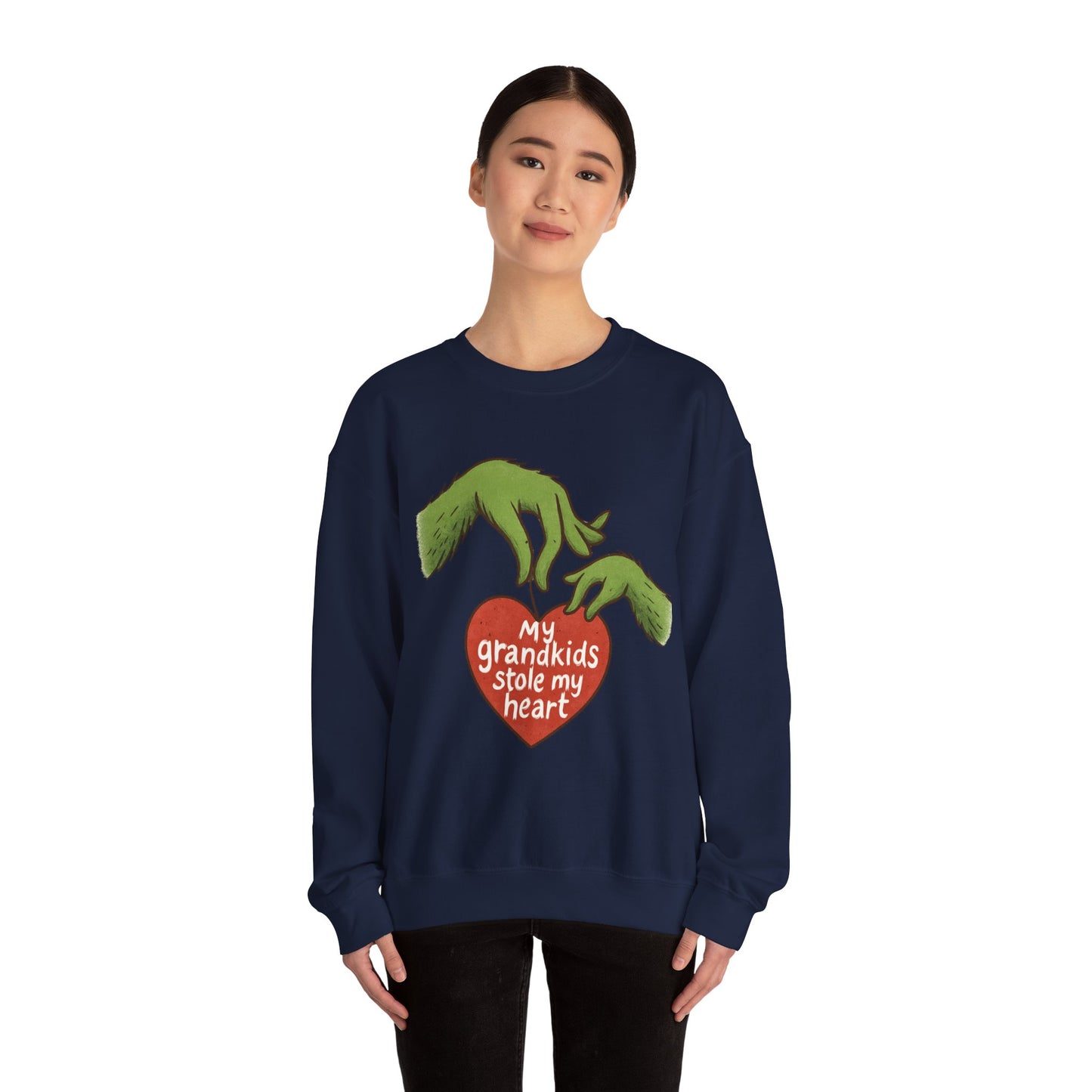 Grinch Hands "My Grandkids Stole My Heart" Sweatshirt