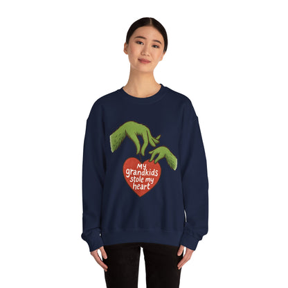 Grinch Hands "My Grandkids Stole My Heart" Sweatshirt