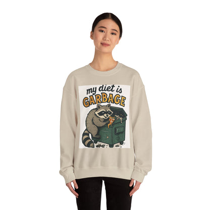 Playful Raccoon Sweatshirt - Unisex Heavy Blend™ Crewneck, Funny Sweatshirt, Gift for Animal Lovers, Casual Wear, Humor Apparel