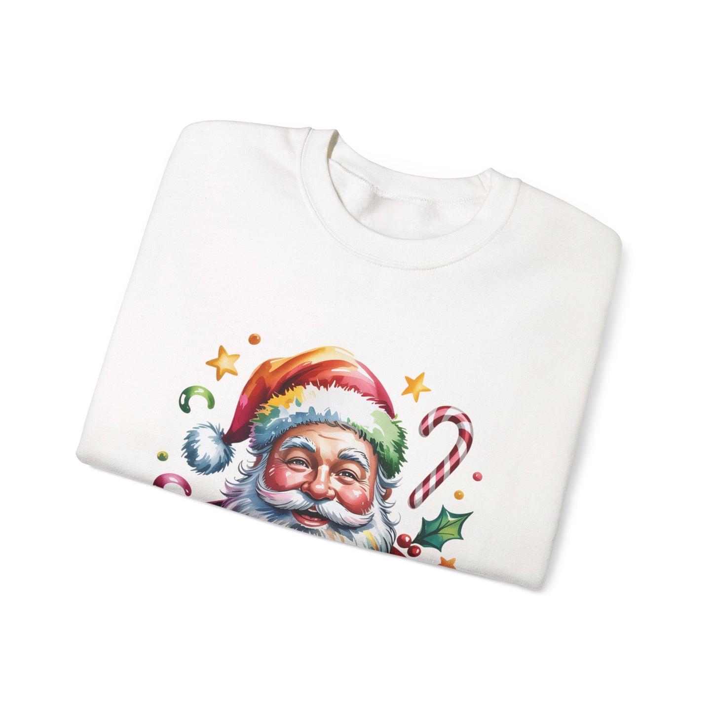 Festive Santa Crewneck Sweatshirt for Holiday Cheer