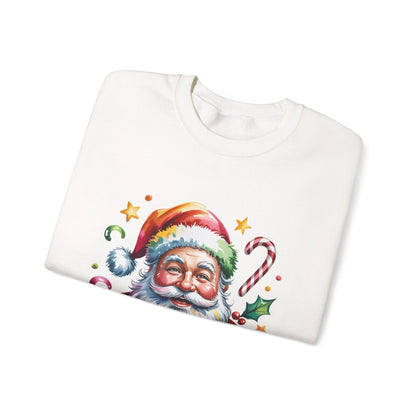 Festive Santa Crewneck Sweatshirt for Holiday Cheer