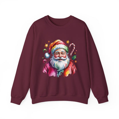 Festive Santa Crewneck Sweatshirt for Holiday Cheer