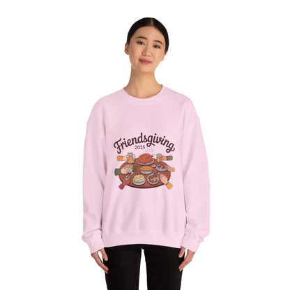 Friendsgiving Sweatshirt, Cozy Crewneck for Thanksgiving Celebration, Gift for Friends, Fall Apparel, Autumn Fashion