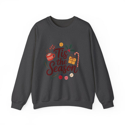 Tis the Season Crewneck Sweatshirt | Unisex Heavy Blend, Cozy Holiday Wear, Perfect Gift for Christmas, Festive Sweatshirt, Winter Style