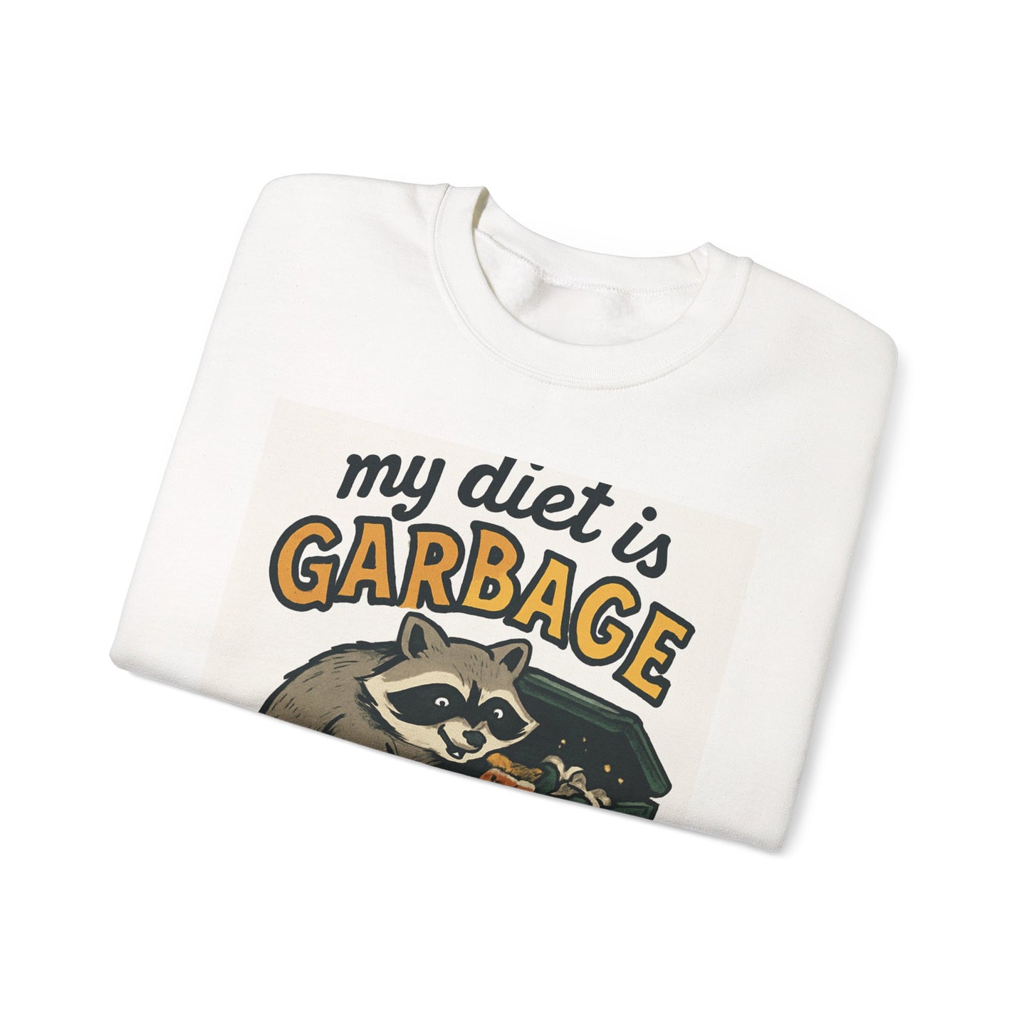 Playful Raccoon Sweatshirt - Unisex Heavy Blend™ Crewneck, Funny Sweatshirt, Gift for Animal Lovers, Casual Wear, Humor Apparel